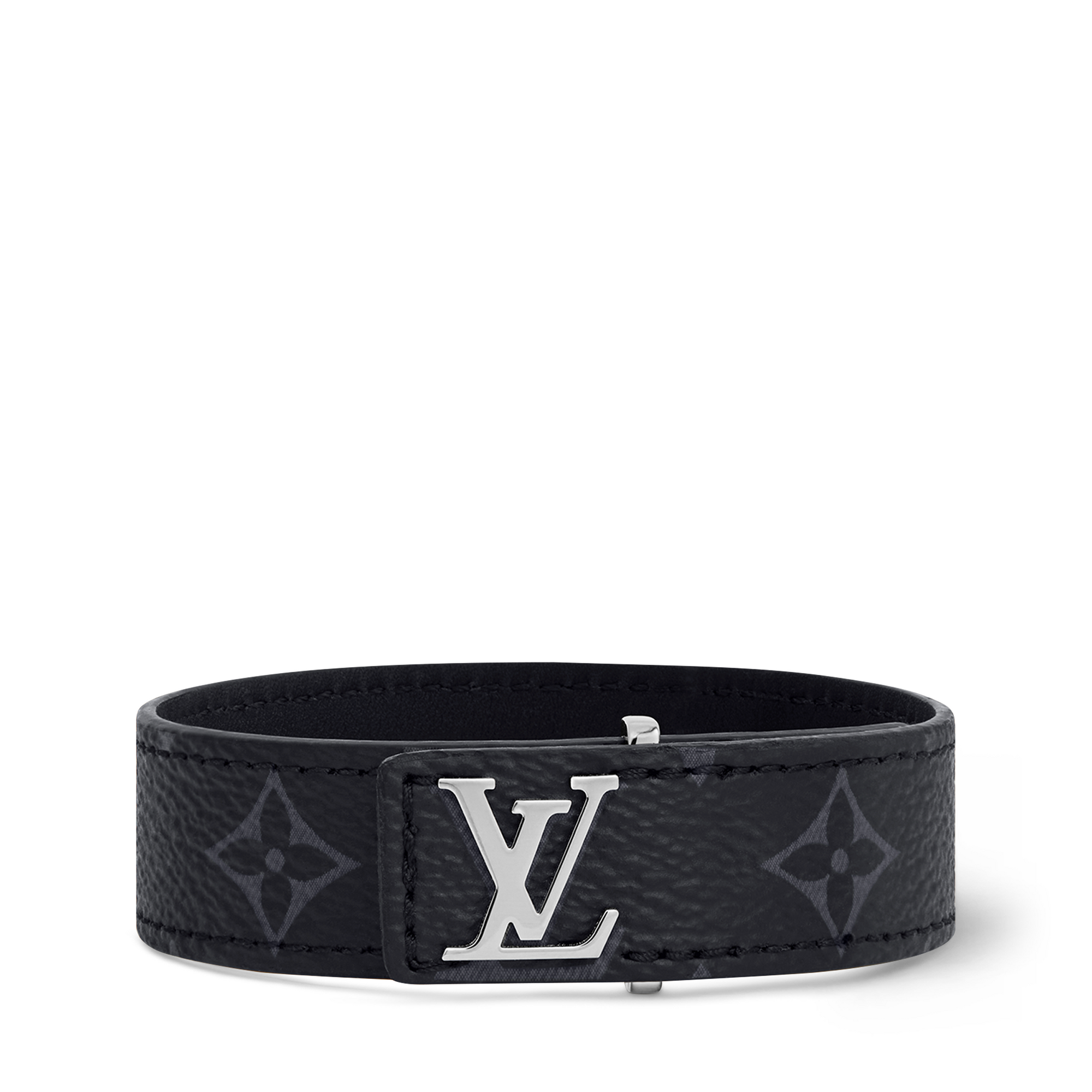 Louis Vuitton ヴィトン　黒レザー　グットラックブレス　ミレニアム LV Slim Bracelet Monogram Eclipse - Ramadan | Louis Vuitton India